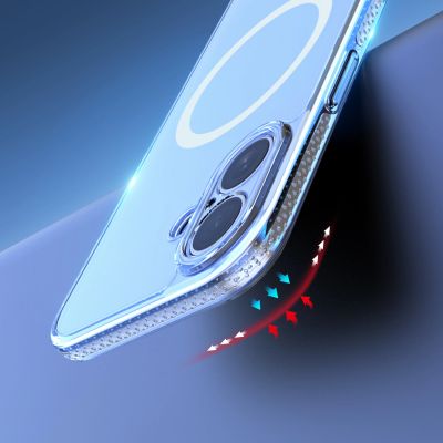 9. Etui Dux Ducis Clin Mag na iPhone 17 kompatybilne z MagSafe - przezroczyste