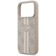 6. Etui Guess 4G Printed Stripes MagSafe na iPhone 17 Pro - różowe