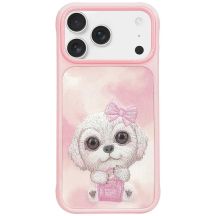 Etui Nimmy Big Eyed Pet 2.0 Dog do iPhone 17 - różowe