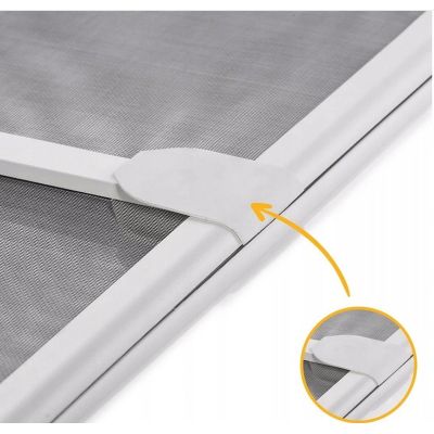 70. MOSKITIERA DRZWI ALU 100X215 BIAŁA BASIC PLUS