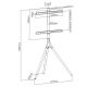 3. TECHLY STOJAK PODŁOGOWY TRIPOD TV LED/LCD 45-65 CA