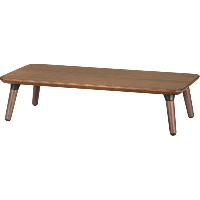 2. Drewniana podstawka pod monitor / laptop Maclean, (500x240x120mm), kolor czarny orzech, max. 20kg, MC-930