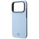 6. Etui Mercedes Leather Semi Wrap Wood Effect MagSafe na iPhone 17 Pro Max / 18 Pro Max - niebieskie