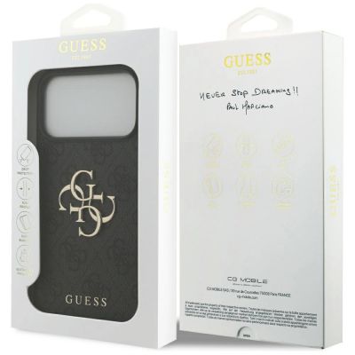 8. Etui Guess 4G Big Logo do iPhone 17 Pro  Max - czarne