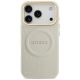 3. Etui Guess Peony Hot Stamp MagSafe na iPhone 17 Pro - beżowe