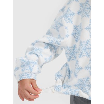 4. Polar 4FWarm oversize z nadrukiem dziewczęcy 4F 4FJRAW25TFLEF440-90A