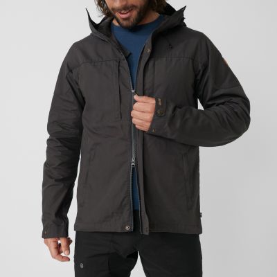 7. Kurtka z kapturem zimowa męska Fjällräven Skogsö Jacket M outdoorowa ocieplana szara (F81698-030)