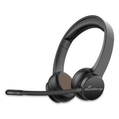 2. MediaRange MROS307 słuchawki/zestaw słuchawkowy Bezprzewodowy Opaska na głowę Połączenia/muzyka USB Type-C Bluetooth Czarny