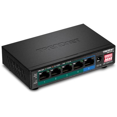 6. TRENDnet Switch 5-Port Gbit PoE+ 60W Metall