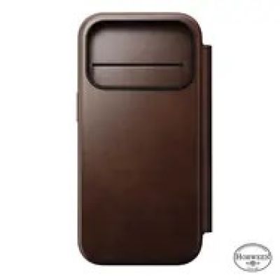 9. Nomad Modern Leather Folio pokrowiec na telefon komórkowy 16 cm (6.3") Brązowy