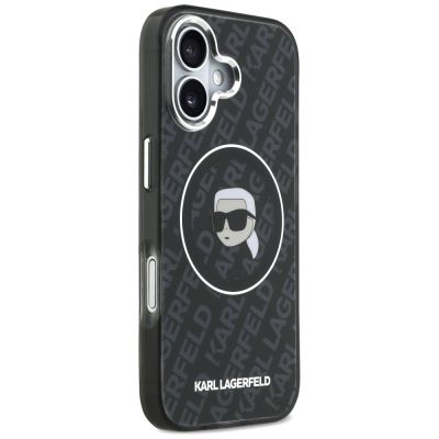 4. Etui Karl Lagerfeld IML Karl Head Logo MagSafe na iPhone 17 - czarne