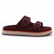 6. Klapki D.Franklin Nordic Sandal Buckle W DFSH405004-BURG