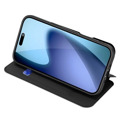 2. Etui Dux Ducis Skin Pro na iPhone 17 Air z klapką i miejscem na kartę - czarne