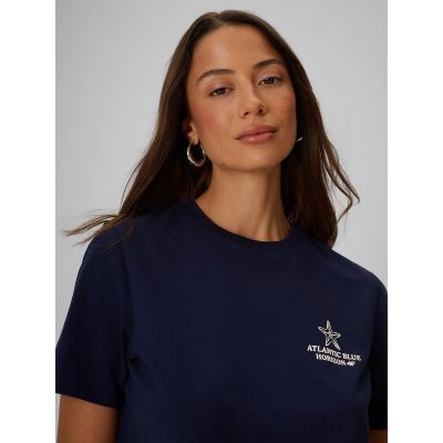 4. T-shirt relaxed z nadrukiem damski 4F 4FRSS26TTSHF4021-31S