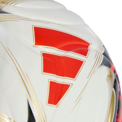 3. Piłka nożna adidas Bundesliga 26/27 Torfabrik Mini biało-pomarańczowo-złota KG6039
