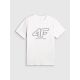5. T-shirt regular męski z logo 4F 4FRSS26TTSHM3999-10S