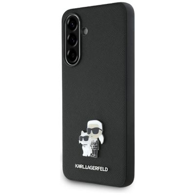 Etui Karl Lagerfeld Saffiano w/ K&C Metal Logo na Samsung Galaxy A56 - czarne