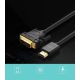3. Ugreen kabel przewód HDMI - DVI 4K 60Hz 30AWG 1m czarny (30116)