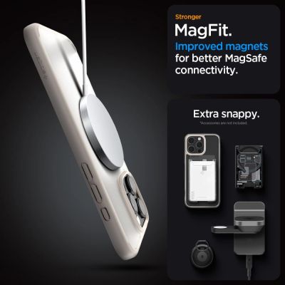 8. Etui Spigen Ultra Hybrid Mag z MagSafe na iPhone 16 Pro Max - tytanowe