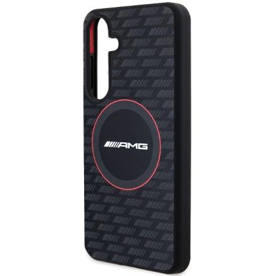 6. Etui AMG Silicone Carbon Pattern MagSafe na Samsung Galaxy S24+ - czarne