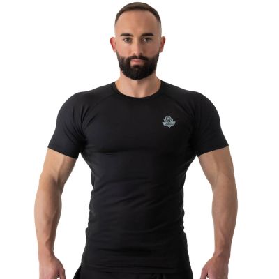 Rashguard krótki rękaw czarny BlackRS - S