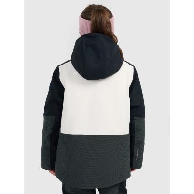 4. Kurtka snowboardowa membrana 10000 dziewczęca 4F 4FJRAW25TTJAF1060-11S