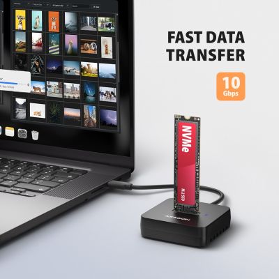 5. Axagon ADSA-M2C11L stacja dokująca do dysków twardych USB 3.2 Gen 2 (3.1 Gen 2) Type-C Czarny