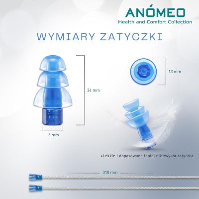 3. ZATYCZKI DO USZU ANOMEO - PŁYWANIE