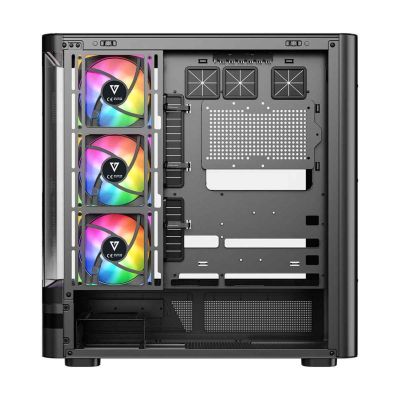 25. MODECOM OBUDOWA VOLCANO AQ 200 ARGB MIDI CZARNA
