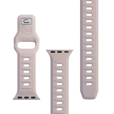 7. Pasek silikonowy 3mk Silicone Watch Strap do Apple Watch 38 / 40 / 41 mm - beżowy