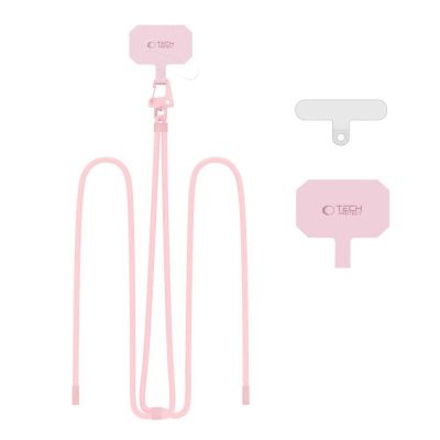 4. Smycz Tech-Protect C5S Rope Crossbody Strap - różowa