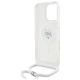 6. Etui Karl Lagerfeld IML Choupette Head & Cord Magsafe na iPhone 16 Pro - przezroczysty