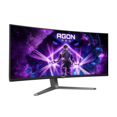 5. AOC AGON PRO AG346UCD monitor komputerowy 86,4 cm (34") 3440 x 1440 px Wide Quad HD QD-OLED Czarny, Szary