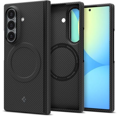 Etui Spigen AirSkin Aramid MagFit MagSafe na Samsung Galaxy Z Fold 8 Ultra - czarne