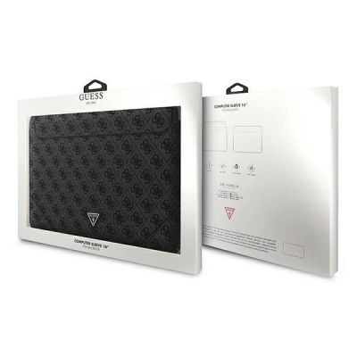 4. Pokrowiec Guess 4G Uptown Triangle Logo na laptopa 16'' - czarny
