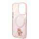 7. Etui Karl Lagerfeld Iconic Karl&Choupette MagSafe na iPhone 14 Pro Max - różowe