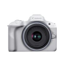 Canon EOS R50, White + RF-S 18-45mm F4.5-6.3 IS STM Kit Bezlusterkowiec 24,2 MP CMOS 6000 x 4000 px Biały