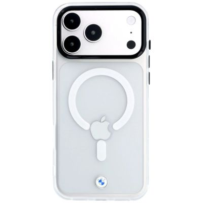 3. Etui BMW Sign Frosted IML & Metal Logo MagSafe na iPhone 18 Pro Max / 17 Pro Max - przezroczyste