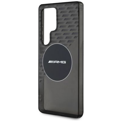 6. Etui AMG Transparent Rhombs MagSafe na Samsung Galaxy S25 Ultra  - czarne