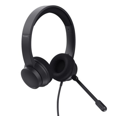 7. Zestaw słuchawkowy Trust HS-260 ENC Black
