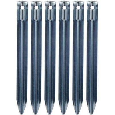 21. ŚLEDZIE SZPILKI DO NAMIOTU 20.5CM KPL.6SZT METALOWE ENERO CAMP