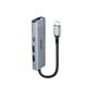 4. Lindy 43422 huby i koncentratory USB 3.2 Gen 2 (3.1 Gen 2) Type-C 10000 Mbit/s Szary