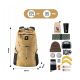 3. Qunature wodoodporny plecak turystyczny czarny 20l