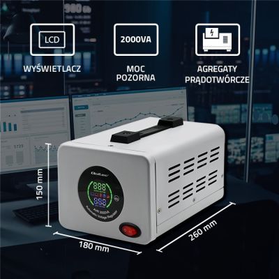 4. Qoltec Automatyczny stabilizator napięcia AVR 2000VA