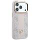 4. Etui Guess 4G with Stripe Round and Classic Logos MagSafe na iPhone 17 Pro Max / 18 Pro Max - różowe