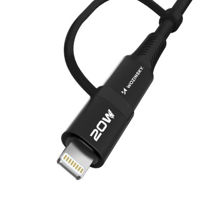 4. Kabel Wozinsky WNBAA 4w1 2x USB-C 1x USB-A 1x Lightning 60W 1 m - czarny