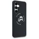 4. Etui Karl Lagerfeld Silicone Karl & Choupette Heads MagSafe na Samsung Galaxy S25 FE - czarne