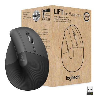 22. Mysz Logitech Lift Vertical Business Black