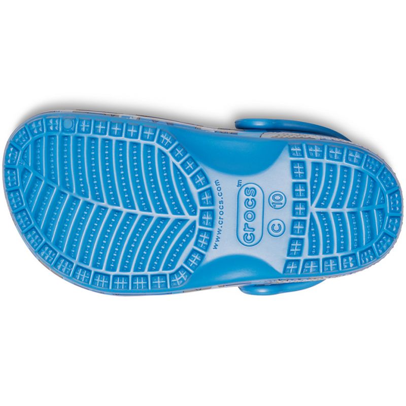6. Klapki Crocs Classic Shark Clog Jr 206147 4KI