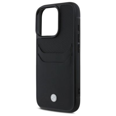6. Etui BMW Sign Leather Cardslot na iPhone 16 Pro Max - czarne